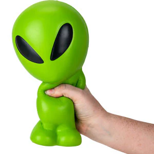 Jumbo Squishy Green Alien 11.5in (1ct.) - Image 3