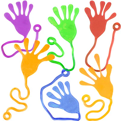 Jumbo Sticky Hands Asst (12pcs)