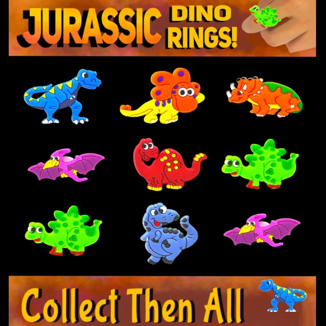 Jurassic Rings 1" Capsules