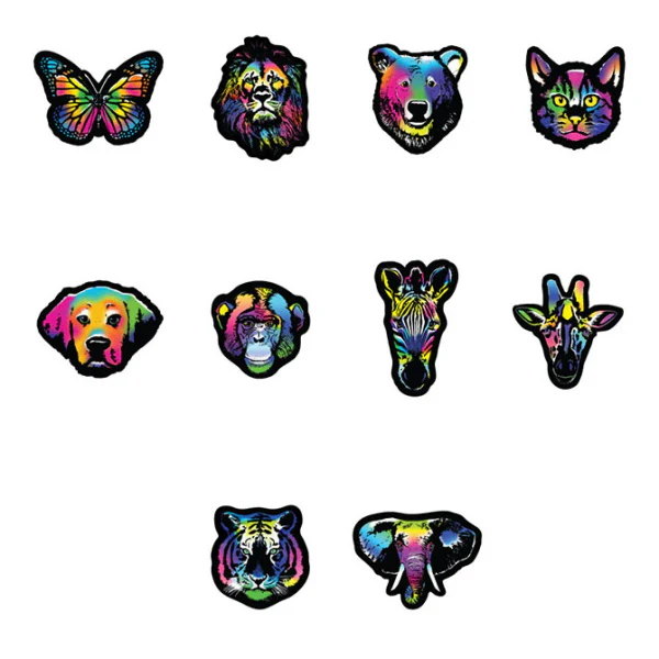Kaleido Creatures Rainbow Animal Tattoos - Image 2