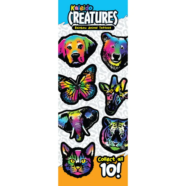Kaleido Creatures Rainbow Animal Tattoos - Image 3