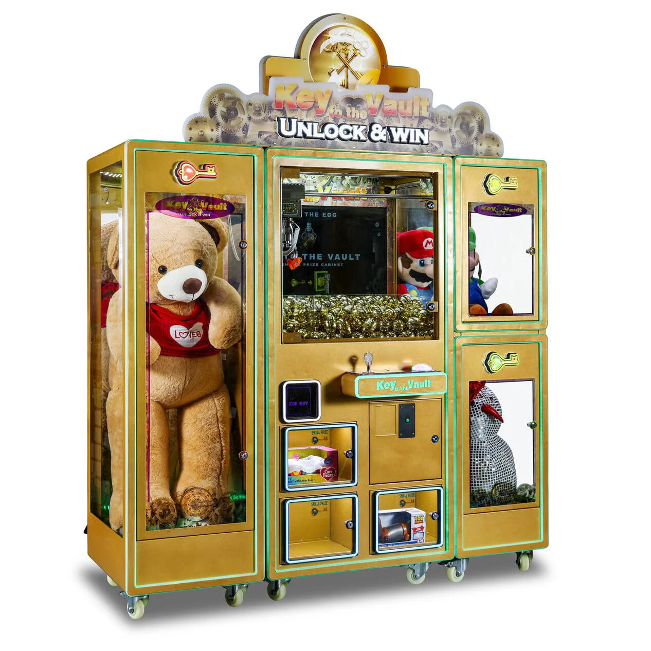 Key to the Vault Deluxe Crane Machine w/ Dual Side Boxes - Image 2