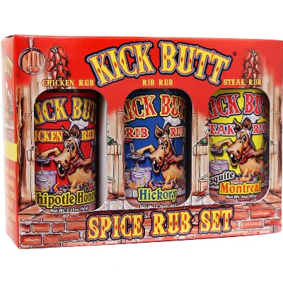 Kick Butt® Spice Rub Set 3pk (1ct.)