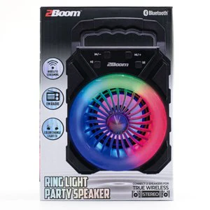 LED Ring Light Party 7in Black Speaker (1ct.) - Image 2