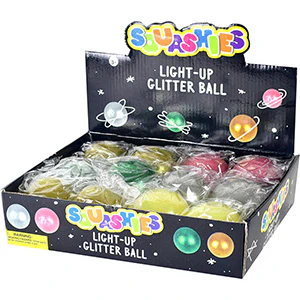 Light-Up 2.75in Glitter Ball Display Box (12pcs) - Image 3