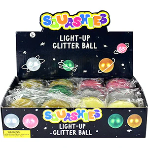 Light-Up 2.75in Glitter Ball Display Box (12pcs) - Image 4