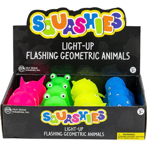 Light-Up Flashing Geometric Animals 3in-4in Asst (12pcs) - Image 4
