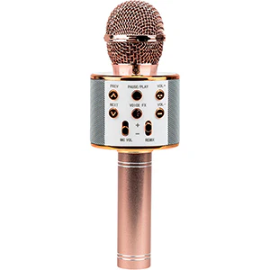Light Up Karaoke Mic Rose Gold (1ct.) - Image 2