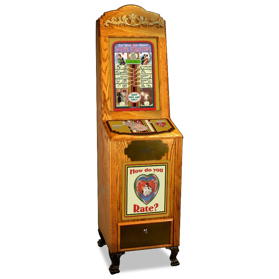 Love Tester Classic Oak Novelty Machine