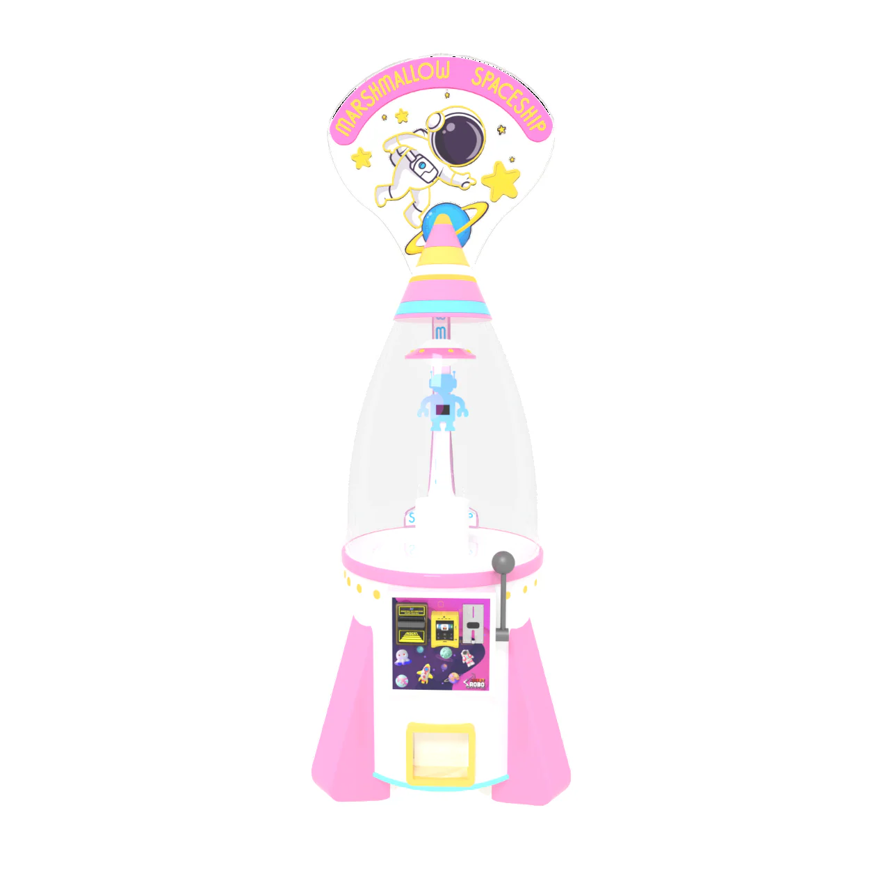 Marshmallow Spaceship Robot Vending Machine