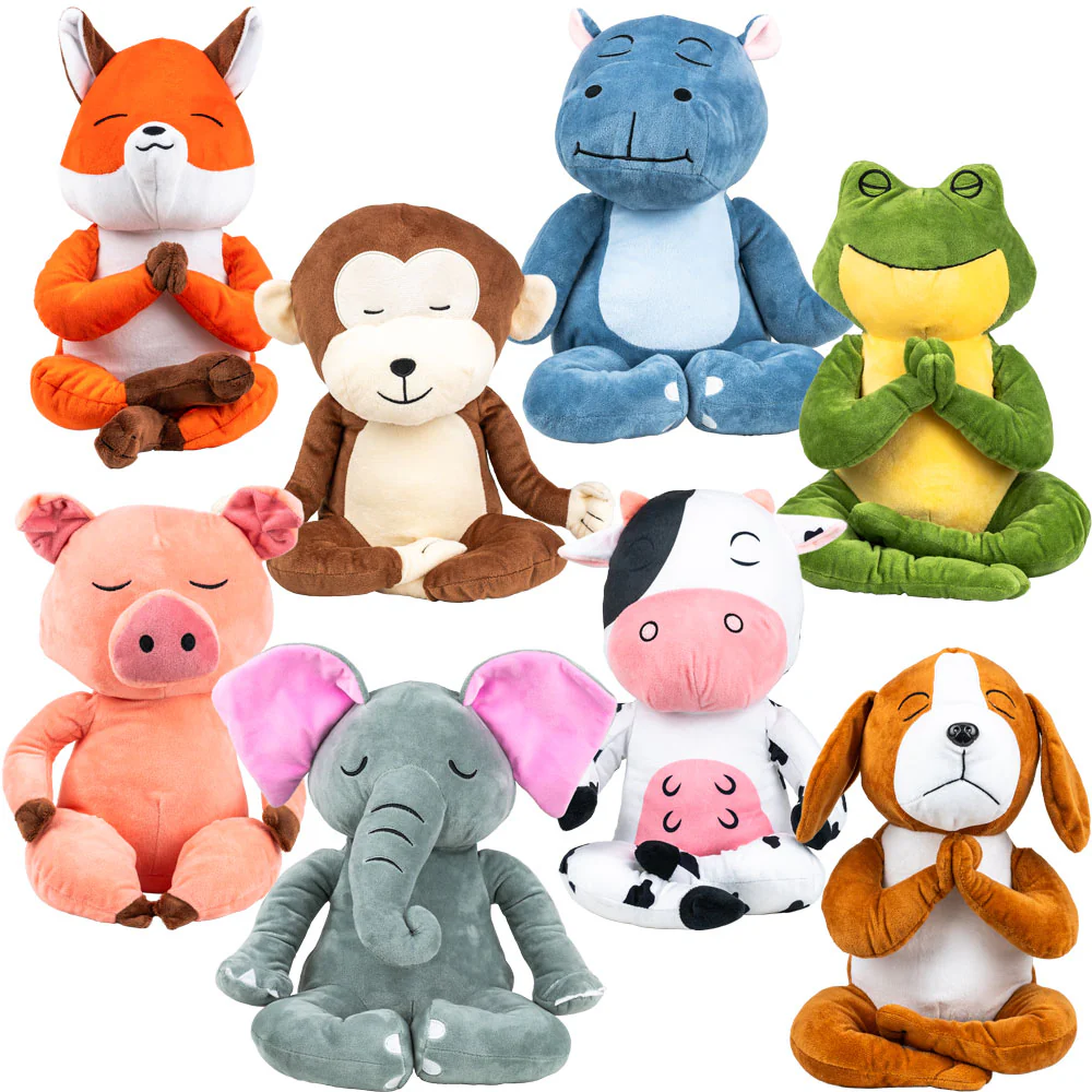 Meditating Animals Plush Kit Mix 40 ct. 11 in.