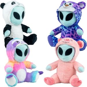 Medium Glow-in-the-Dark Aliens in Animal Costumes 10in Asst - Image 2