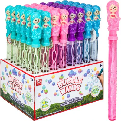 Mermaid Bubble Wand 15in (48pcs)