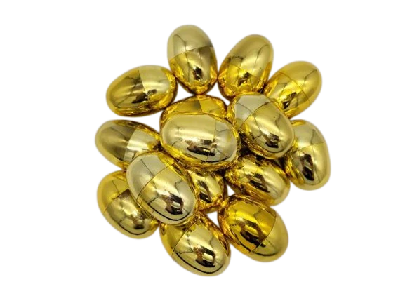 Metallic Gold Filled Egg Mix w/ Toys (300ct.)