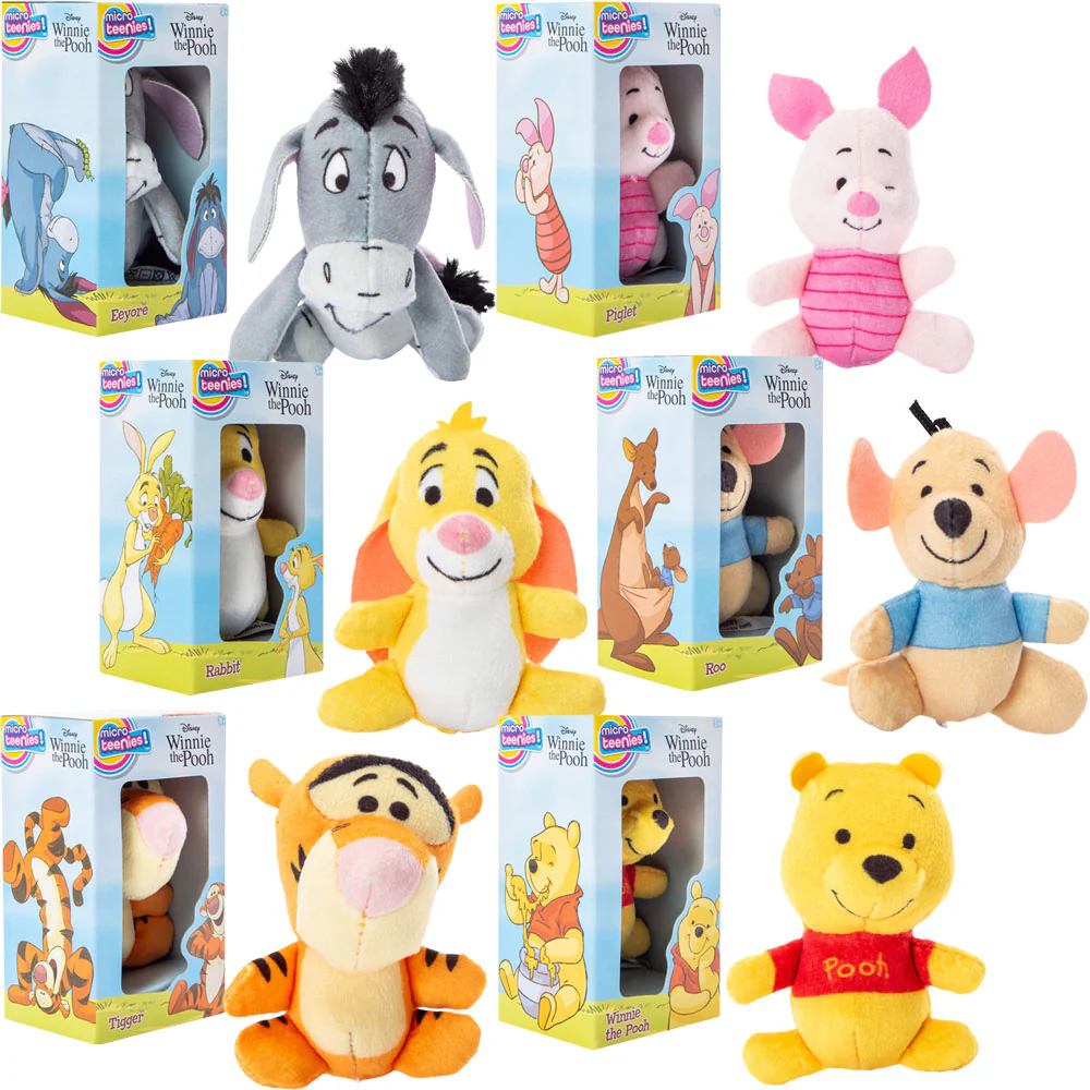 Micro Teenie Disney Pooh Boxed Plush 2.5in Asst