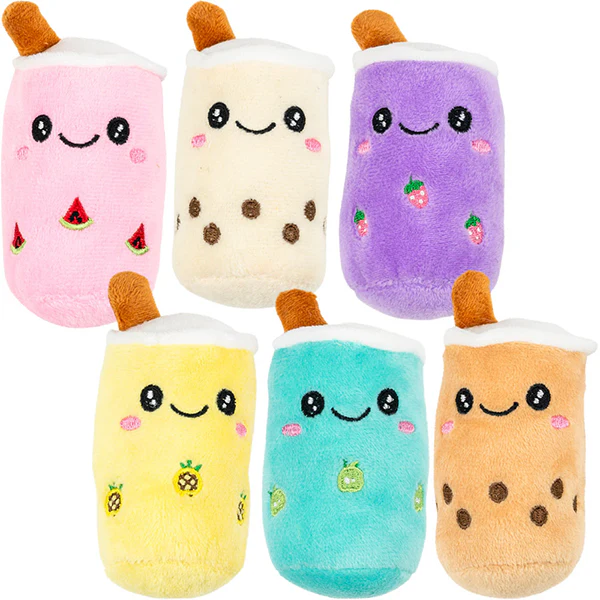 Mini Boba Tea 3in Plush Asst (12pcs)