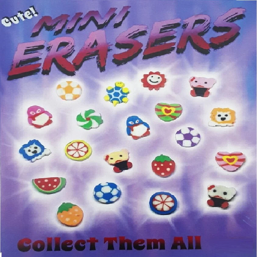 Mini Erasers 1" Capsules