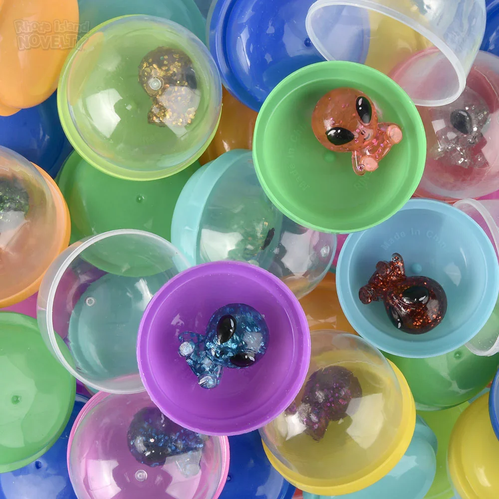 Mini Glitter Alien Figurines 2" Capsules - Image 2