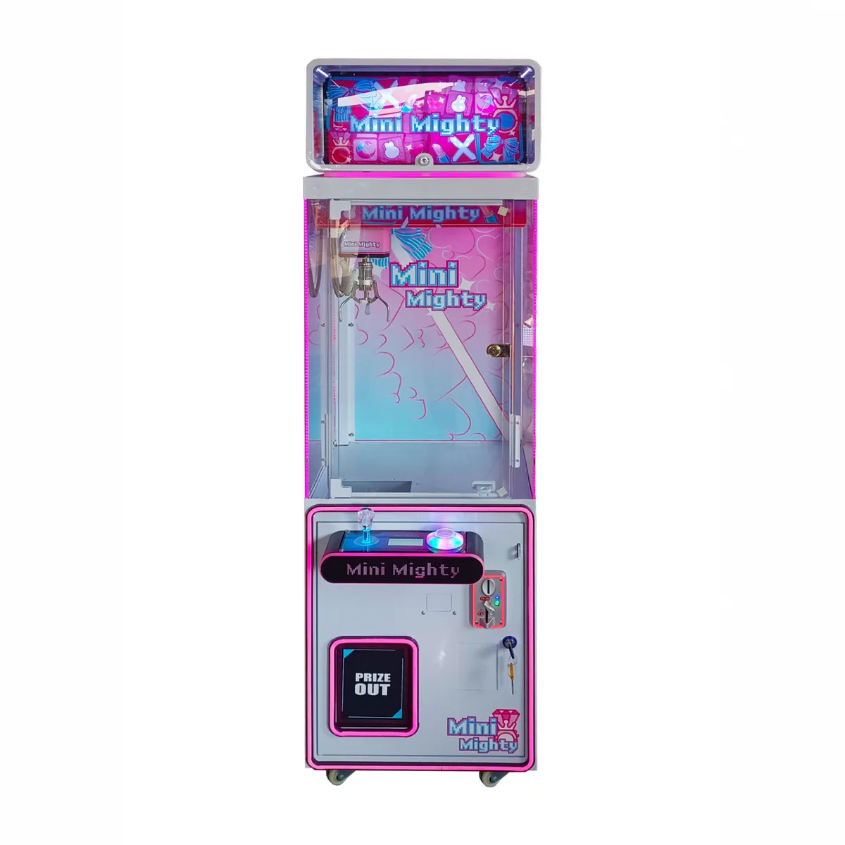 Mini Mighty Pink 19.5" Claw Machine