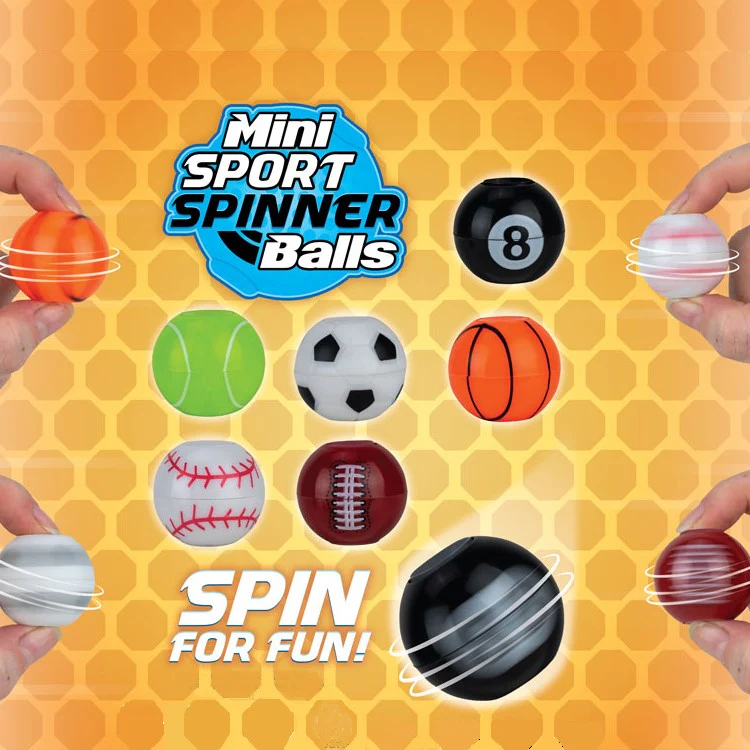 Mini Sports 1" Spinner Balls - Image 3