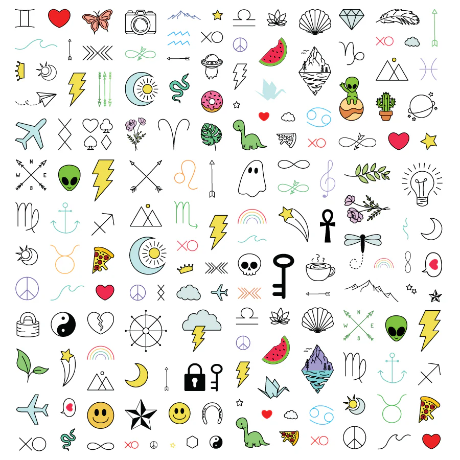 Mini Temporary Tattoos