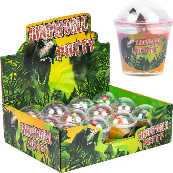 Multi Color Putty with Dinosaur Inside 4.5n (12pcs)