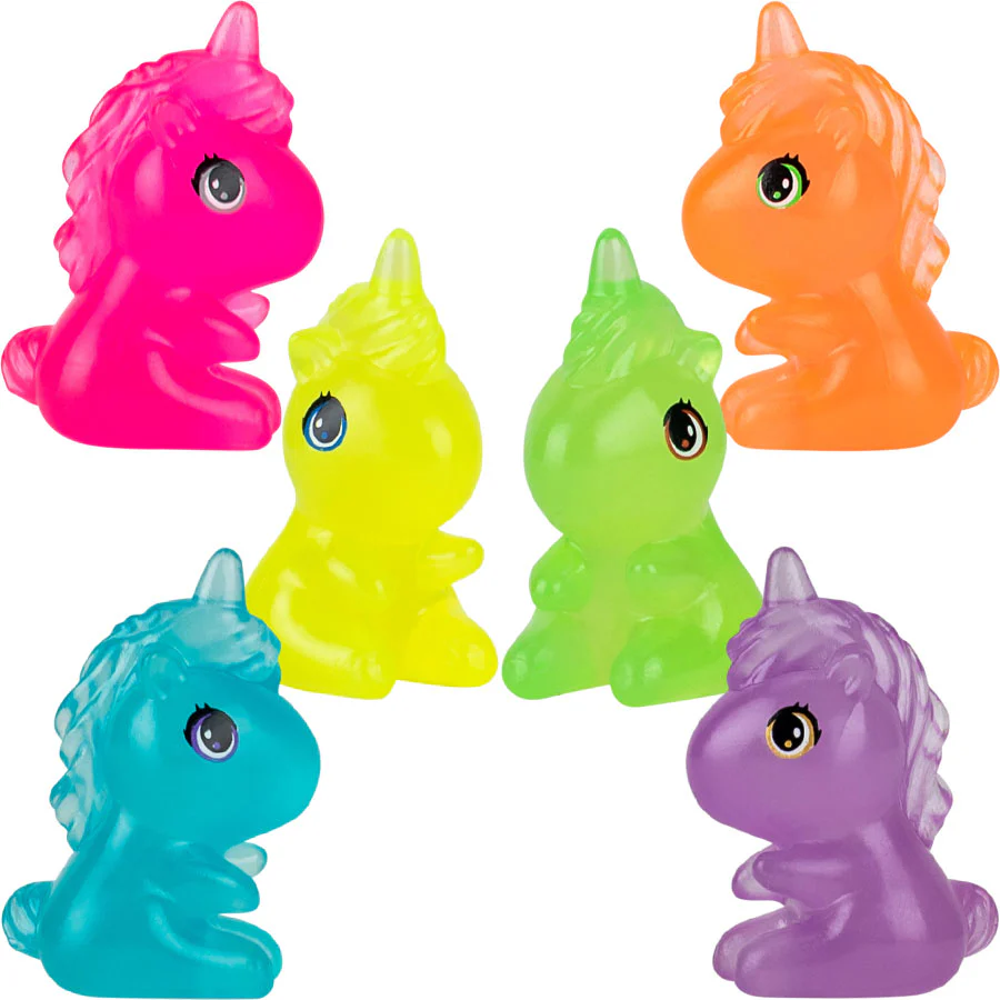 Neon Sitting Unicorns in 2" Capsules - Image 2