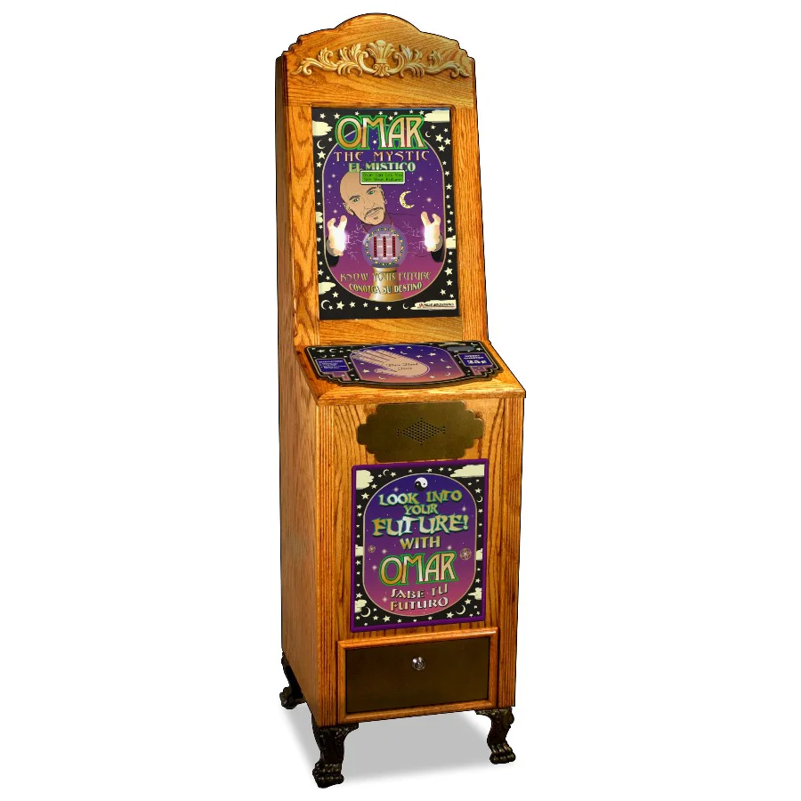 Omar the Mystic Classic Oak Novelty Machine