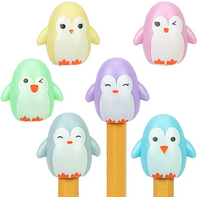 Penguin Squishies Pencil Topper Toys (100pcs)