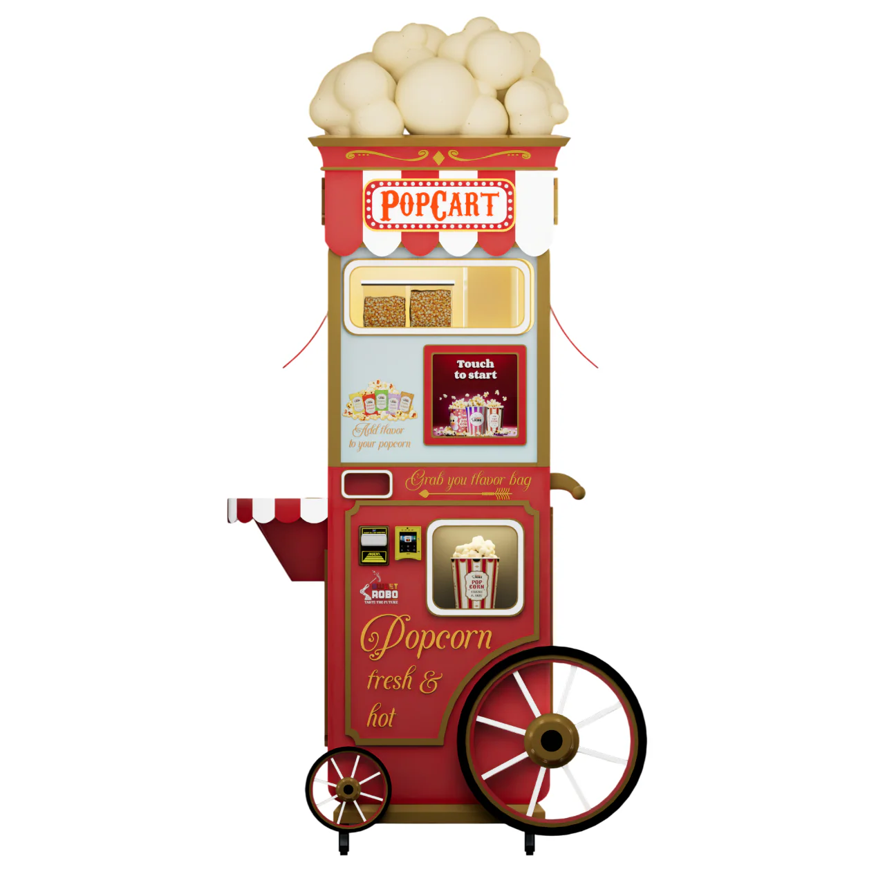 PopCart Popcorn Robot Vending Machine