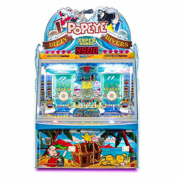 Popeye Dizzy Divers 2-Player Coin Pusher