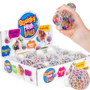 Rainbow 2.5in Mesh Bead Ball Display Box (12pcs)
