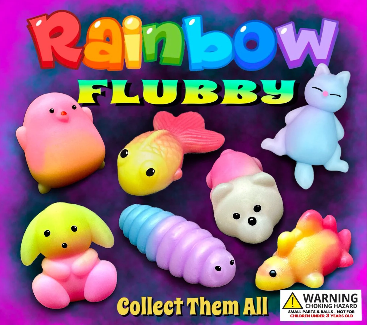 Rainbow Flubby 2" Capsules