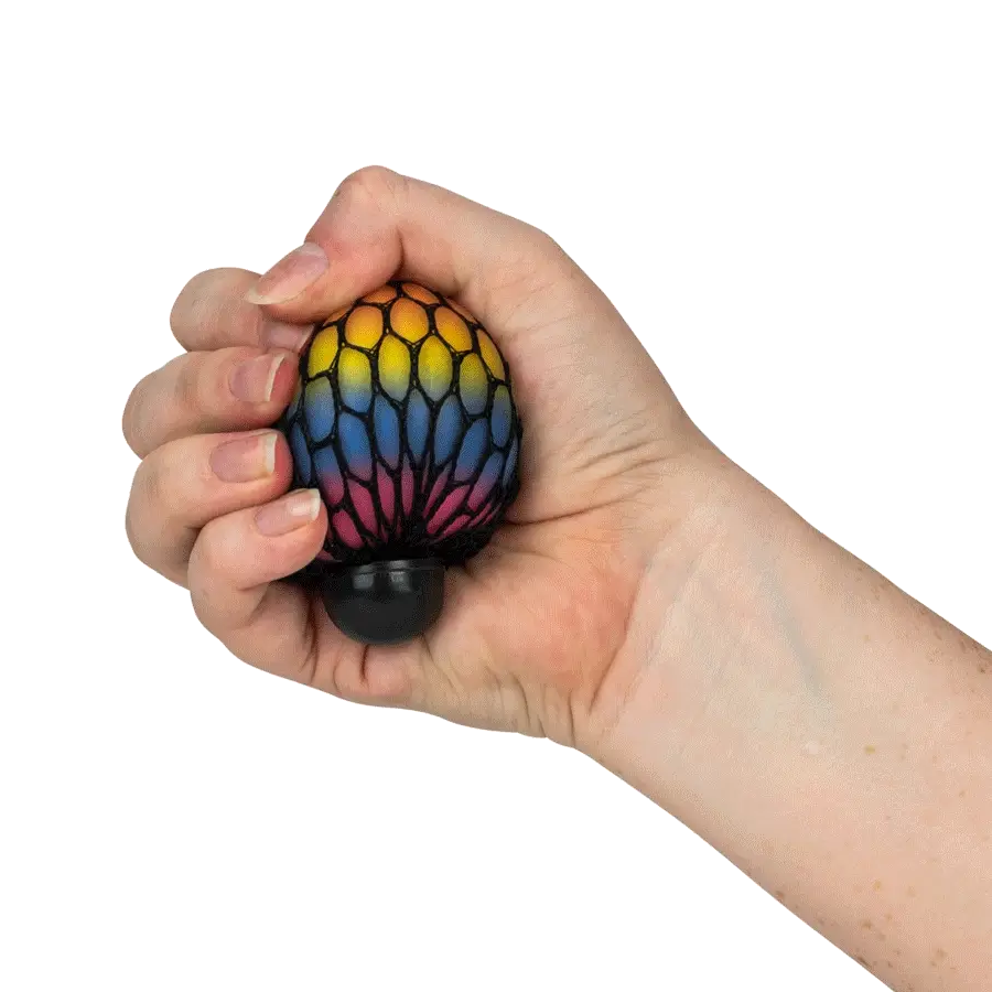 Rainbow Mesh Ball 2.5in (12pcs) - Image 4