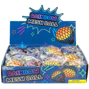 Rainbow Mesh Ball 2.5in (12pcs) - Image 5