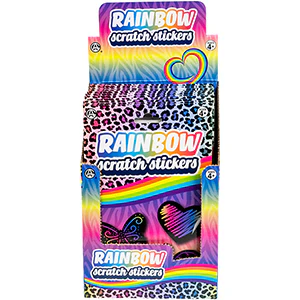 Rainbow Scratch Art Sticker Packs (12pcs) - Image 3