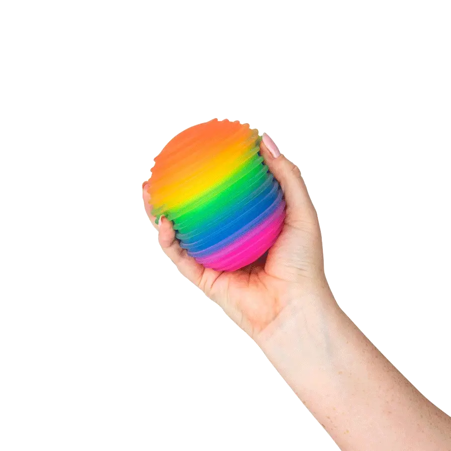 Rainbow Squeeze Flour Ball 4.33in (6pcs) - Image 2