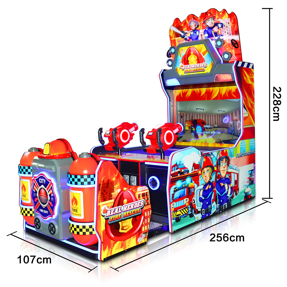Real Heroes Fire Rescue Ticket Redemption Arcade Game - Image 3