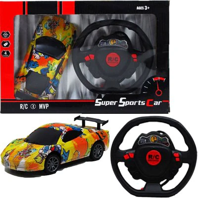 Remote Control 4gh Graffiti Car 6in with Steering Wheel (1ct.)