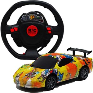 Remote Control 4gh Graffiti Car 6in with Steering Wheel (1ct.) - Image 2