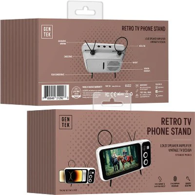 Retro Television Shaped Phone Stand (1ct.)