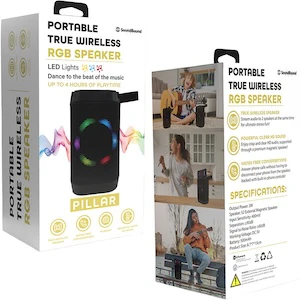 RGB Boom Bluetooth Speaker - Black (1 ct.) - Image 2