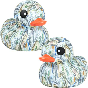 Rubber Deluxe Money Ducks 6in (12pcs) - Image 2