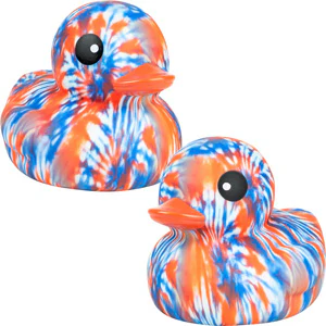 Rubber Deluxe Tie Dye Ducks 6in (12pcs) - Image 3
