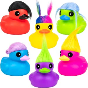 Rubber Ducks with Hair 6in (12pcs) - Image 2