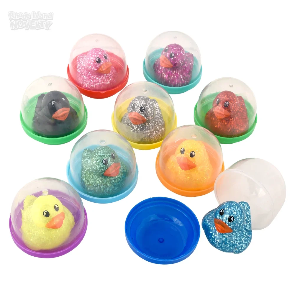 Rubber Glitter Duckling 2" Capsules - Image 2