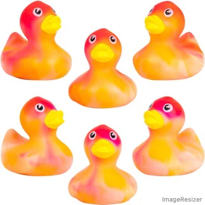 Rubber Marble Color Ducks 2in (50pcs) - Image 3