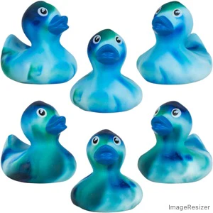 Rubber Marble Color Ducks 2in (50pcs) - Image 6