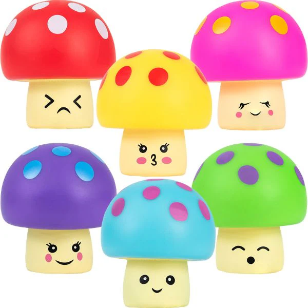 Rubber Mushrooms 2.5in (50pcs)