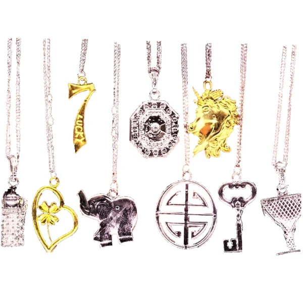 Silver N Gold Necklaces 2" Capsules - Image 2